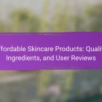 Affordable Skincare Products: Quality, Ingredients, and User Reviews