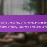 Assessing the Safety of Antioxidants in Beauty Products: Efficacy, Sources, and Skin Benefits