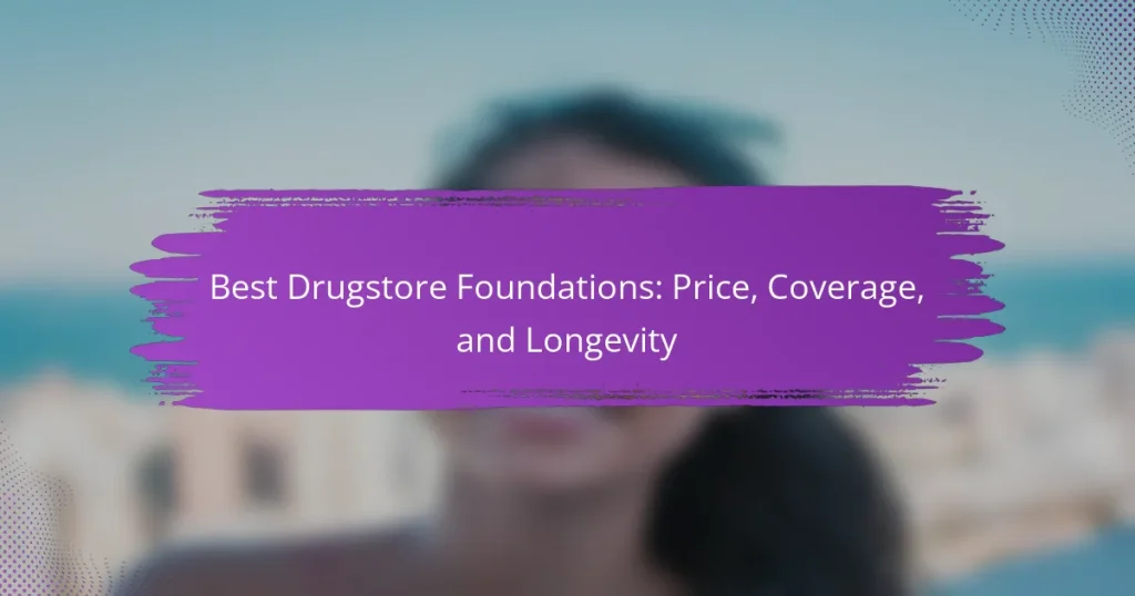 Best Drugstore Foundations: Price, Coverage, and Longevity