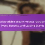 Biodegradable Beauty Product Packaging: Types, Benefits, and Leading Brands