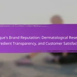 Clinique’s Brand Reputation: Dermatological Research, Ingredient Transparency, and Customer Satisfaction