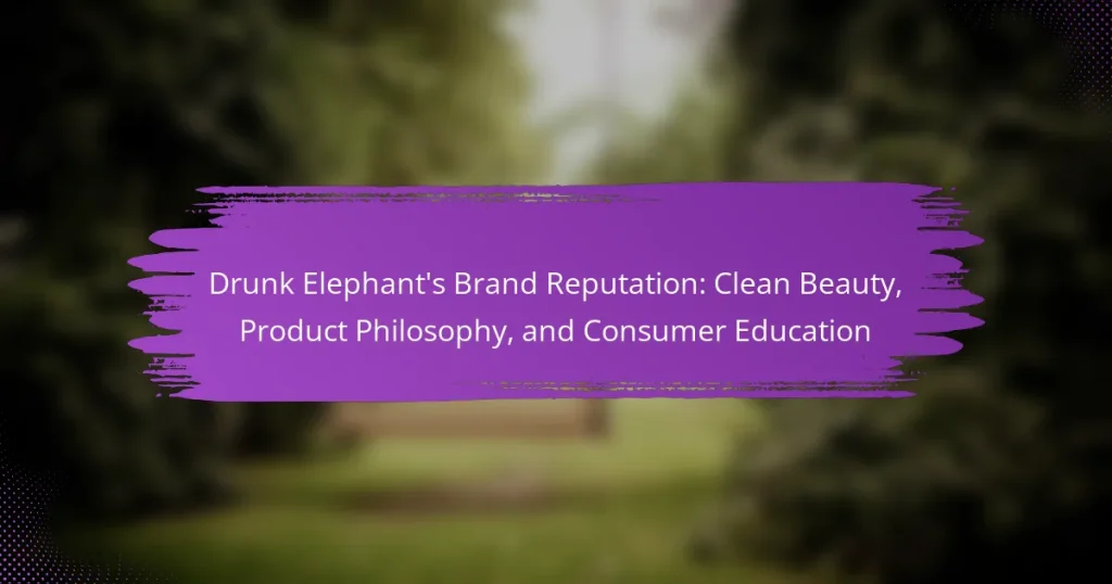 Drunk Elephant’s Brand Reputation: Clean Beauty, Product Philosophy, and Consumer Education