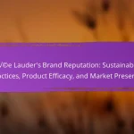 Estée Lauder’s Brand Reputation: Sustainability Practices, Product Efficacy, and Market Presence