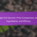 High-End Serums: Price Comparison, Key Ingredients, and Efficacy
