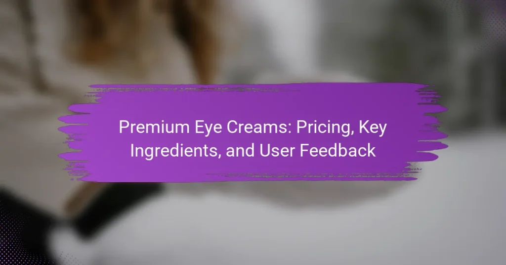 Premium Eye Creams: Pricing, Key Ingredients, and User Feedback