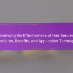 Reviewing the Effectiveness of Hair Serums: Ingredients, Benefits, and Application Techniques