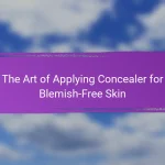 The Art of Applying Concealer for Blemish-Free Skin