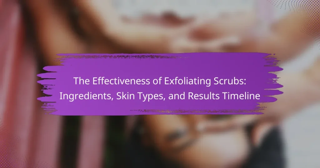 The Effectiveness of Exfoliating Scrubs: Ingredients, Skin Types, and Results Timeline