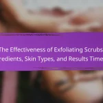 The Effectiveness of Exfoliating Scrubs: Ingredients, Skin Types, and Results Timeline