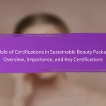 The Role of Certifications in Sustainable Beauty Packaging: Overview, Importance, and Key Certifications