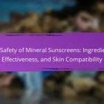 The Safety of Mineral Sunscreens: Ingredients, Effectiveness, and Skin Compatibility