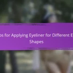 Tips for Applying Eyeliner for Different Eye Shapes