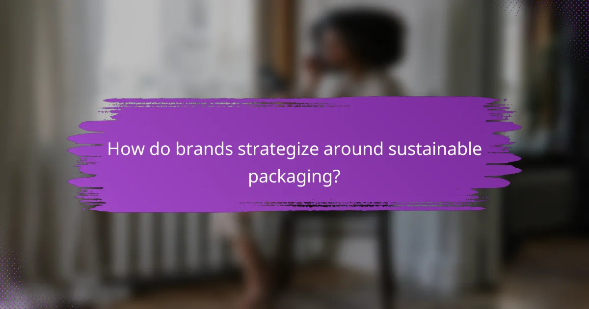 How do brands strategize around sustainable packaging?
