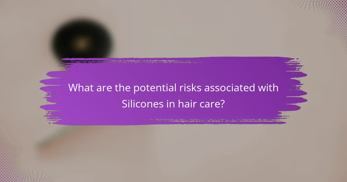 What are the potential risks associated with Silicones in hair care?