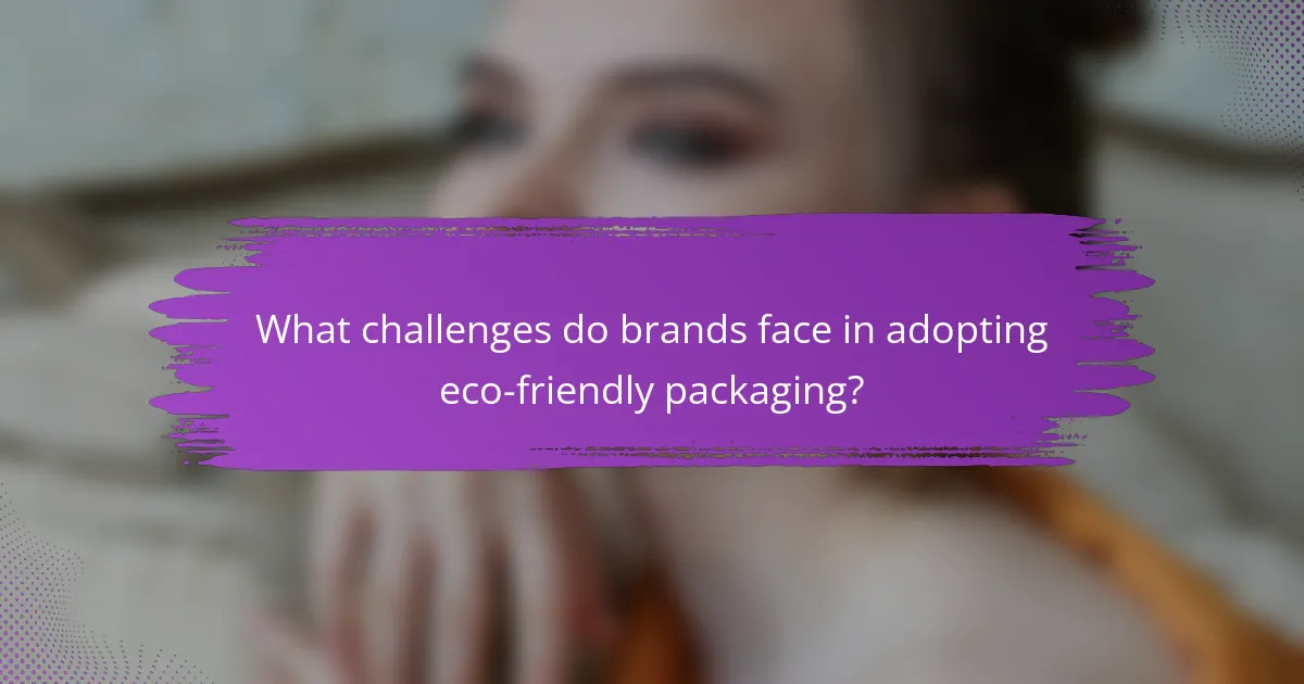 What challenges do brands face in adopting eco-friendly packaging?