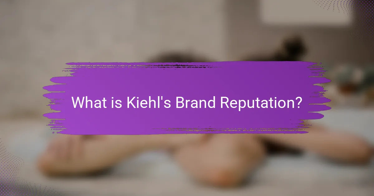 What is Kiehl's Brand Reputation?